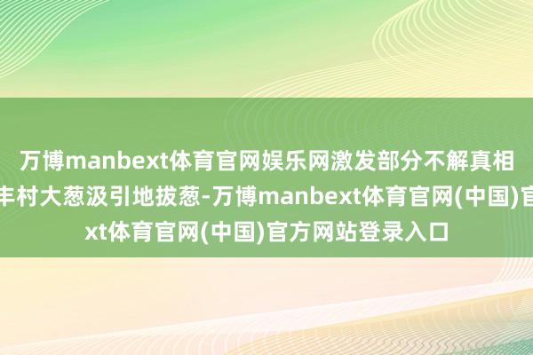 万博manbext体育官网娱乐网激发部分不解真相的宇宙到我镇广丰村大葱汲引地拔葱-万博manbext体育官网(中国)官方网站登录入口